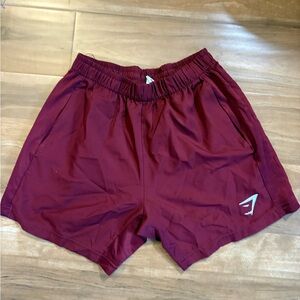 Men's Gymshark Maroon Athletic Shorts size small